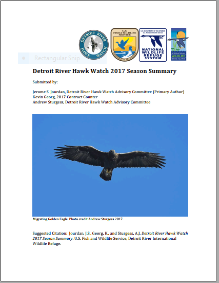 Cover of 2017 Hawk Watch season summary